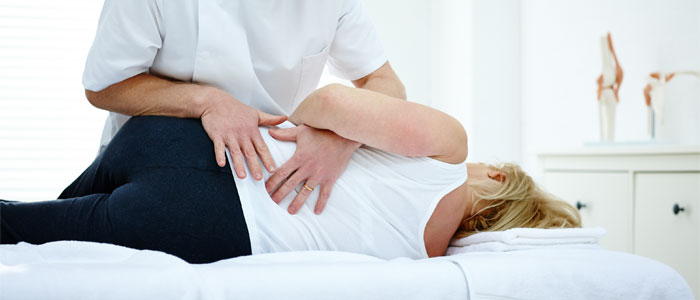 patient receiving chiropractic care